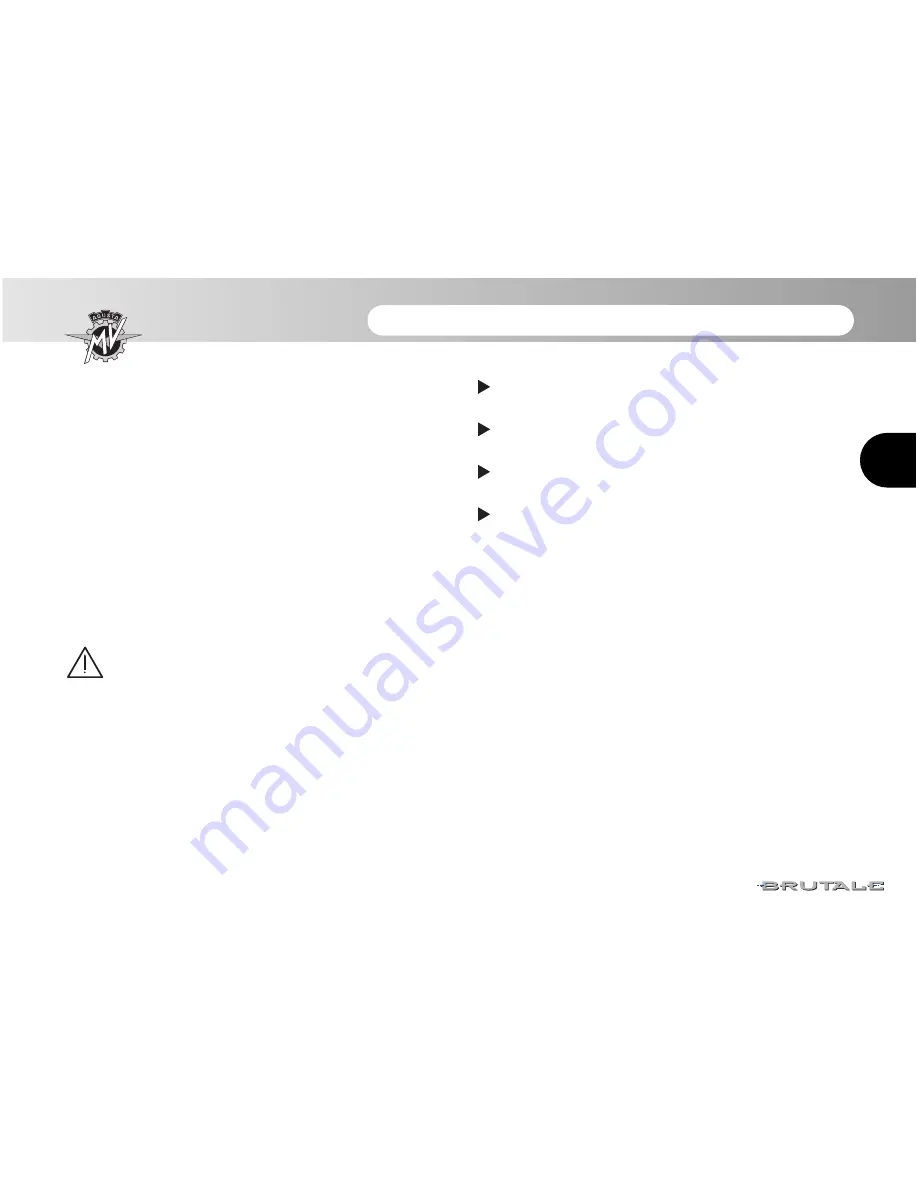 MV Agusta F4 BRUTALE Use And Maintenance Manual Download Page 35