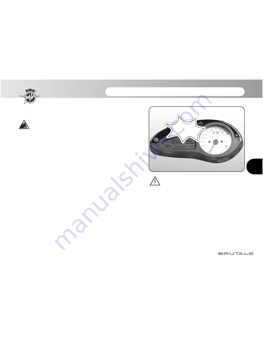 MV Agusta F4 BRUTALE Use And Maintenance Manual Download Page 59