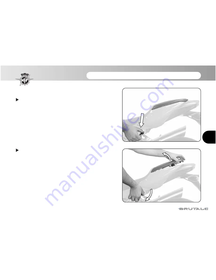 MV Agusta F4 BRUTALE Use And Maintenance Manual Download Page 75