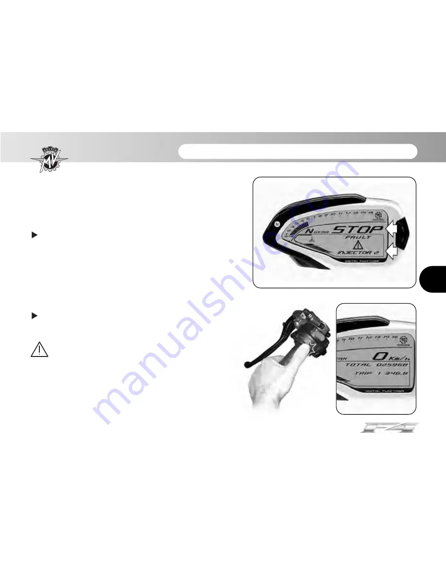 MV Agusta F4 Frecce Tricolori User Manual Download Page 58