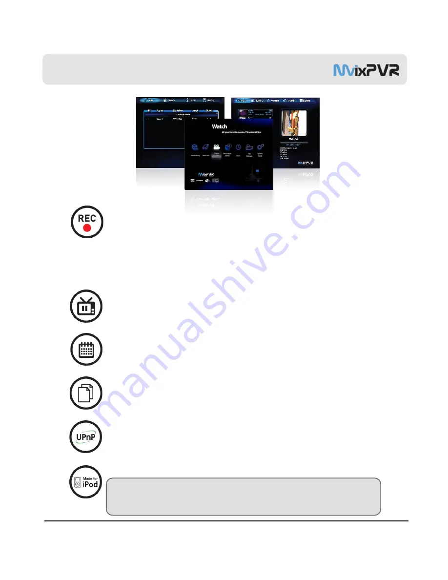 Mvix MvixPVR User Manual Download Page 6