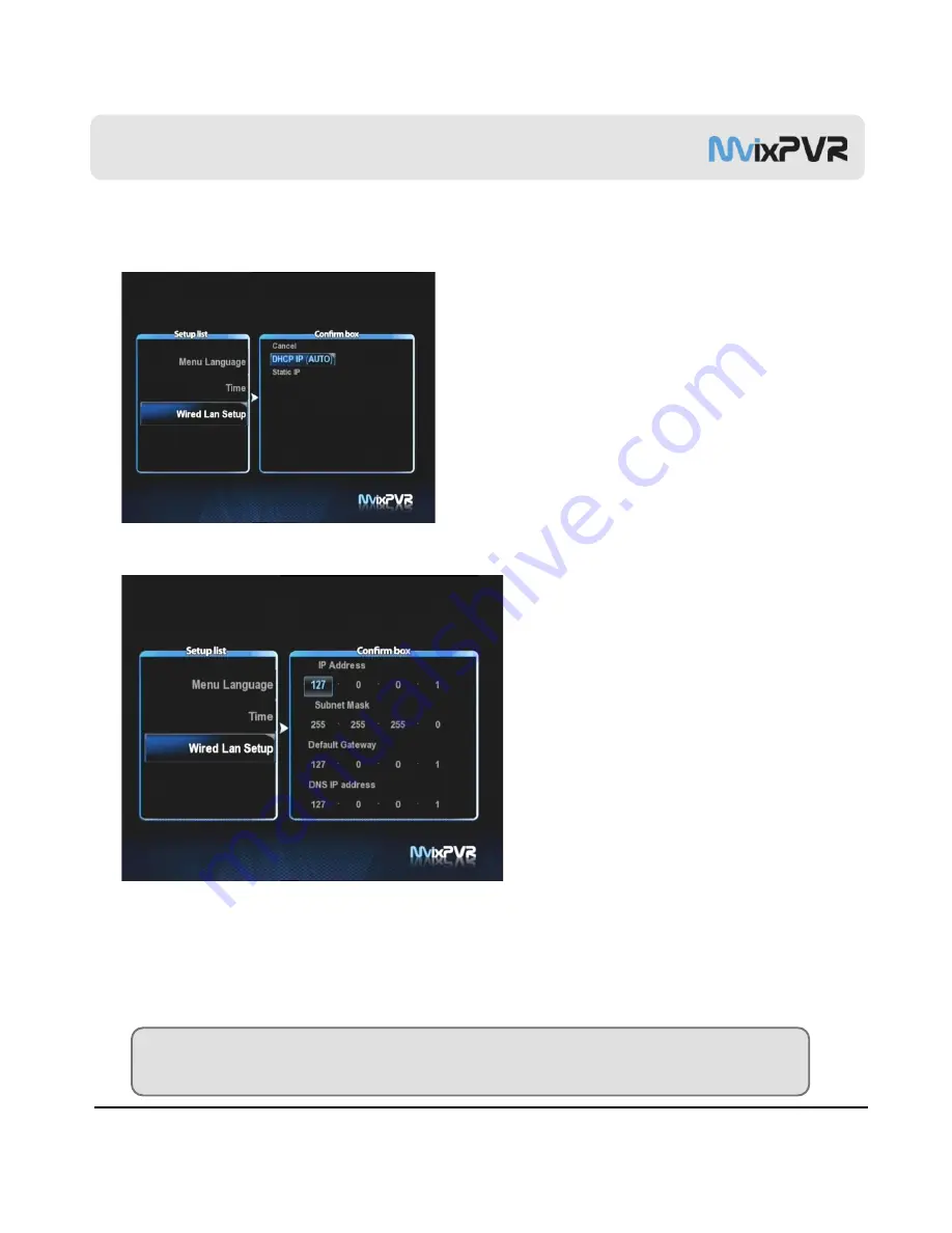 Mvix MvixPVR User Manual Download Page 24