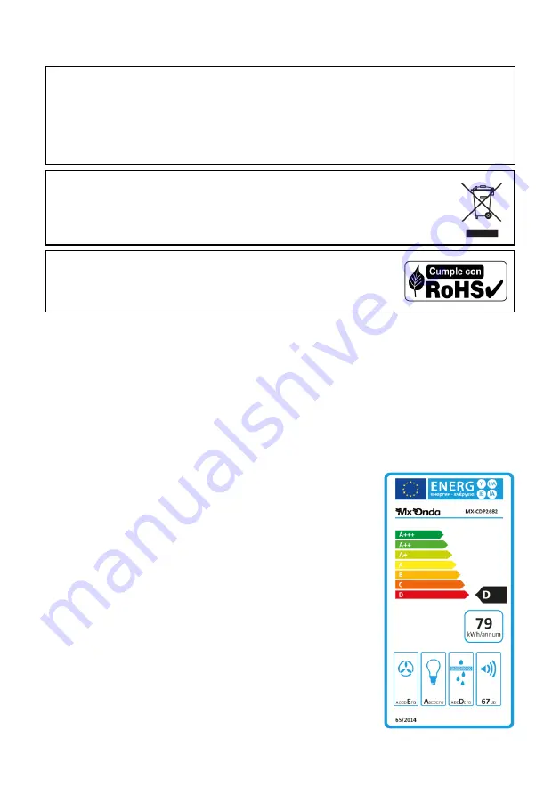 Mx Onda MX-CDP2682 User And Installation Manual Download Page 2