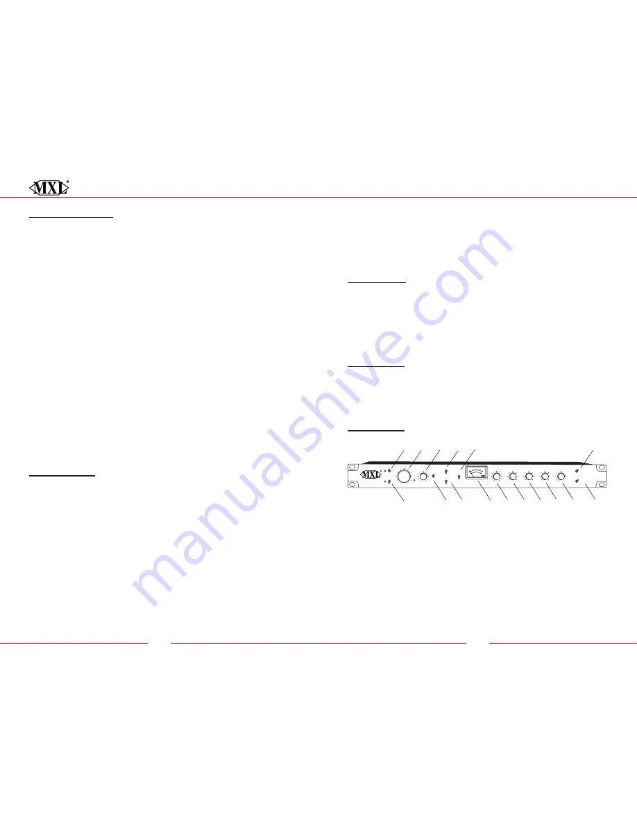 MXL MPAC-01 User Manual Download Page 1