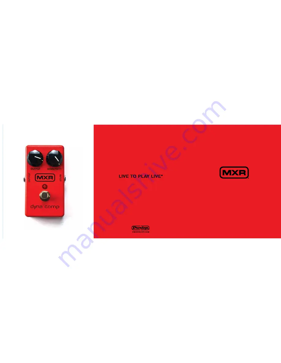 mxr M102 DYNA COMP Скачать руководство пользователя страница 1