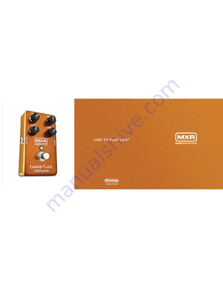 mxr M84 BASS FUZZ DELUXE Directions Download Page 1