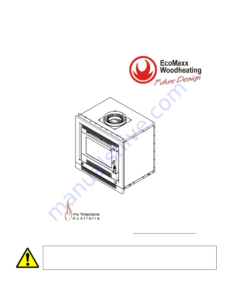 My Fireplace Australia Deco EC00010 Operating & Installation Instructions Manual Download Page 1