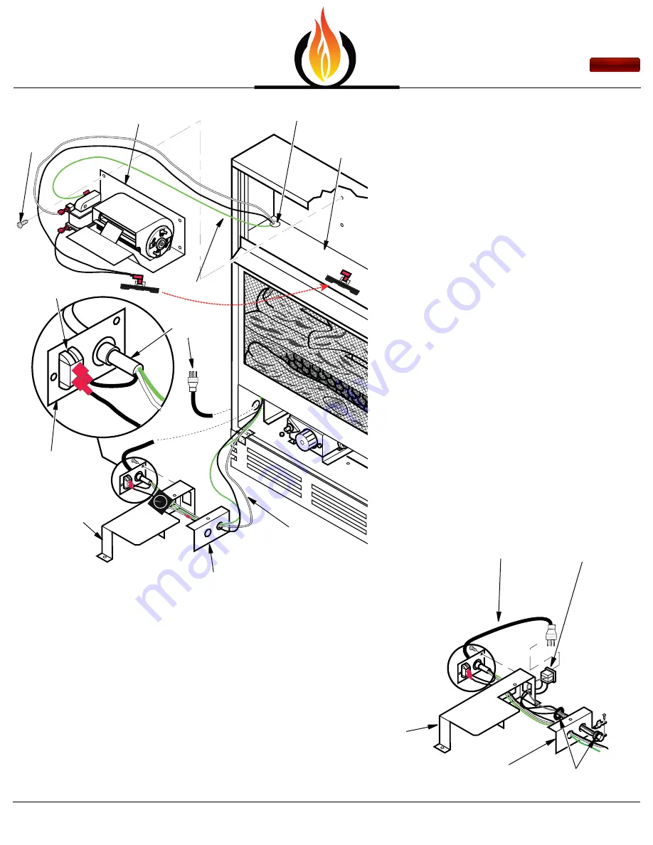 My Fireplace Blower GA3450TA Installation Instructions Download Page 3