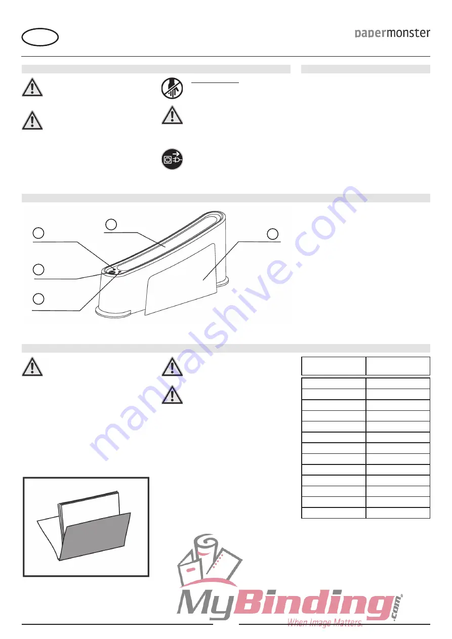 MyBinding TB220 Instruction Manual Download Page 5