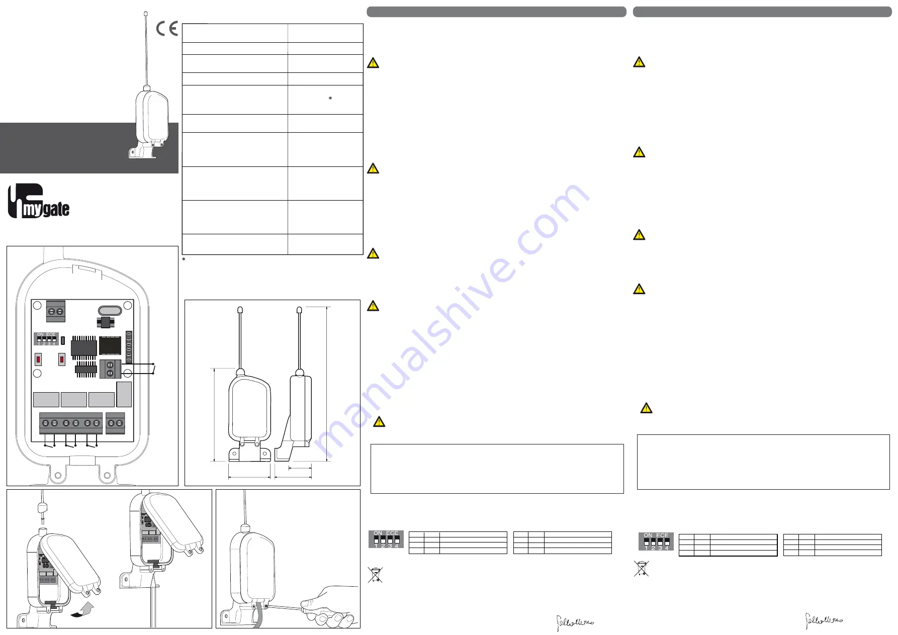 MyGate myRX04 Installation Manual Download Page 1