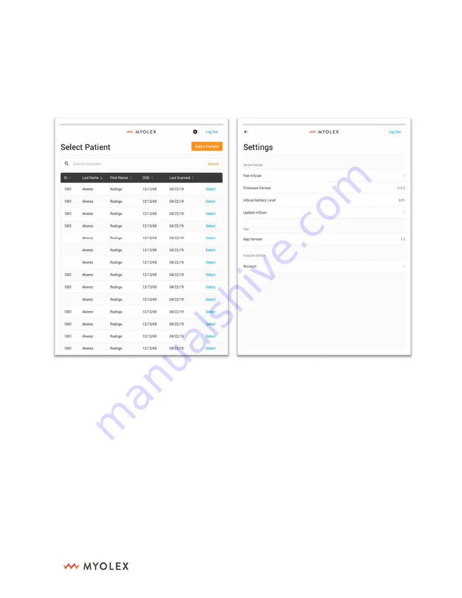 Myolex mScan User Manual Download Page 19