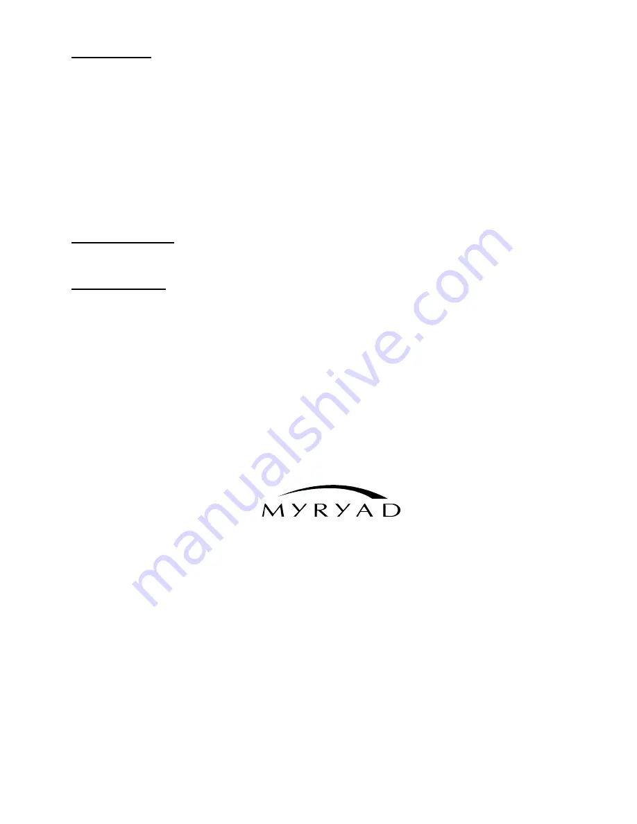 Myryad MI 240 Owner'S Manual Download Page 14