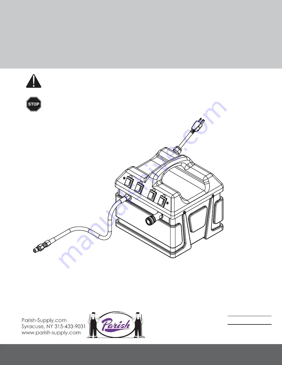 Mytee 240-120 Hot Turbo Instructions Manual Download Page 1