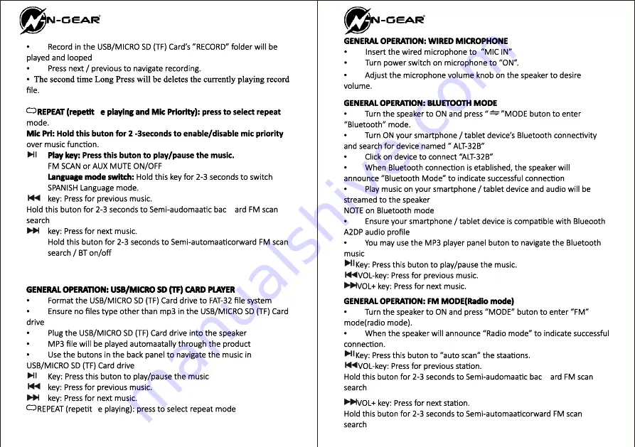 N-Gear THE FLASH 3010 User Manual Download Page 3