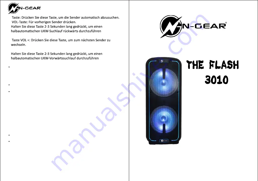 N-Gear THE FLASH 3010 Скачать руководство пользователя страница 14