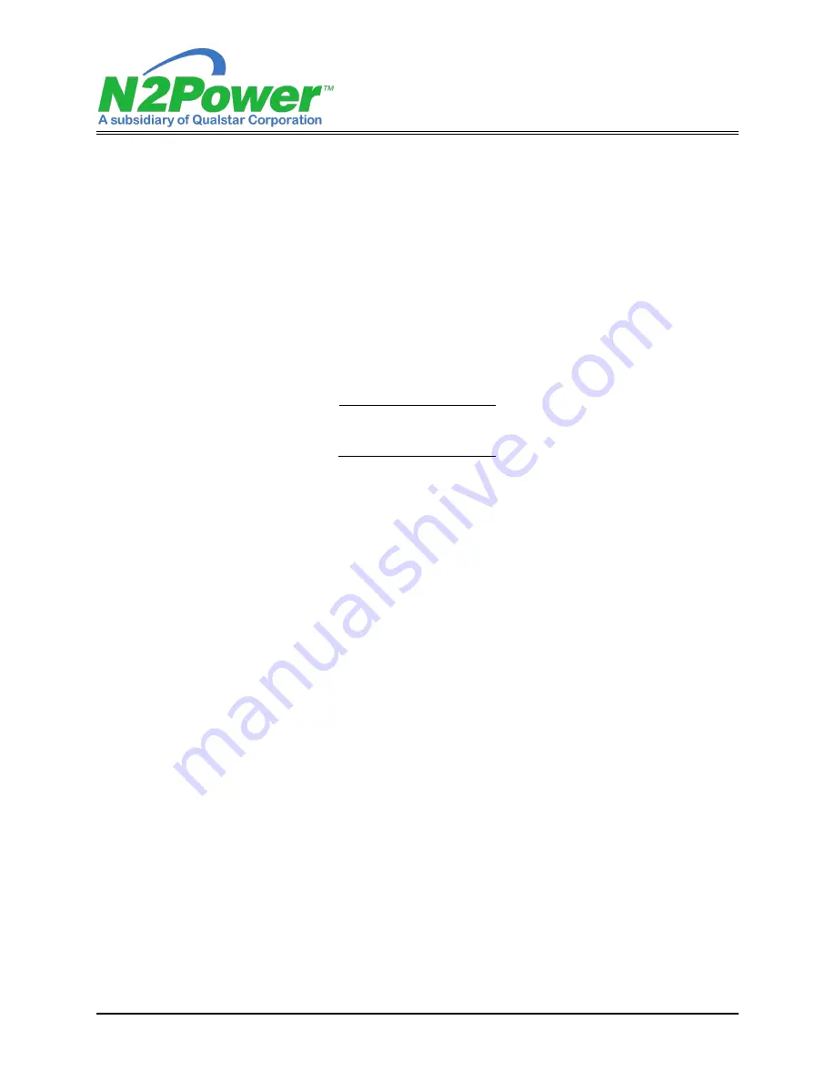 N2Power XL270 Series User Manual Download Page 10