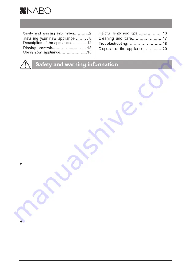 NABO GN 2741 Instruction Manual Download Page 24