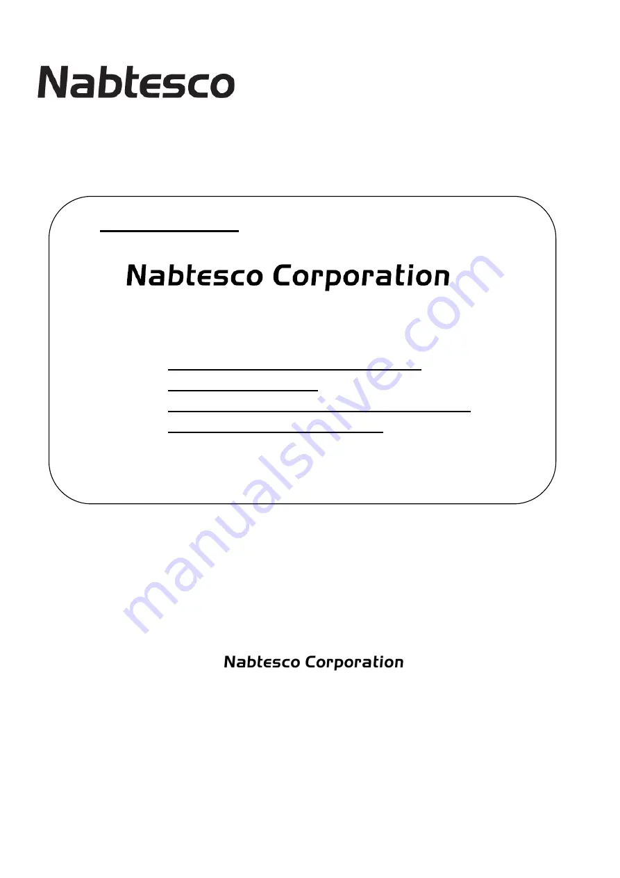 Nabtesco CONPAL NCB-8C-SR User Manual Download Page 24