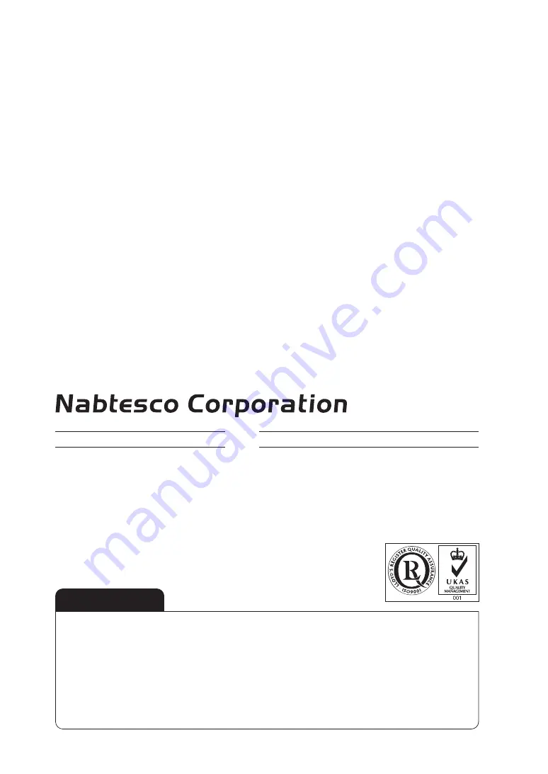 Nabtesco Hybrid Knee NI-C3 Series Instruction Manual Download Page 32