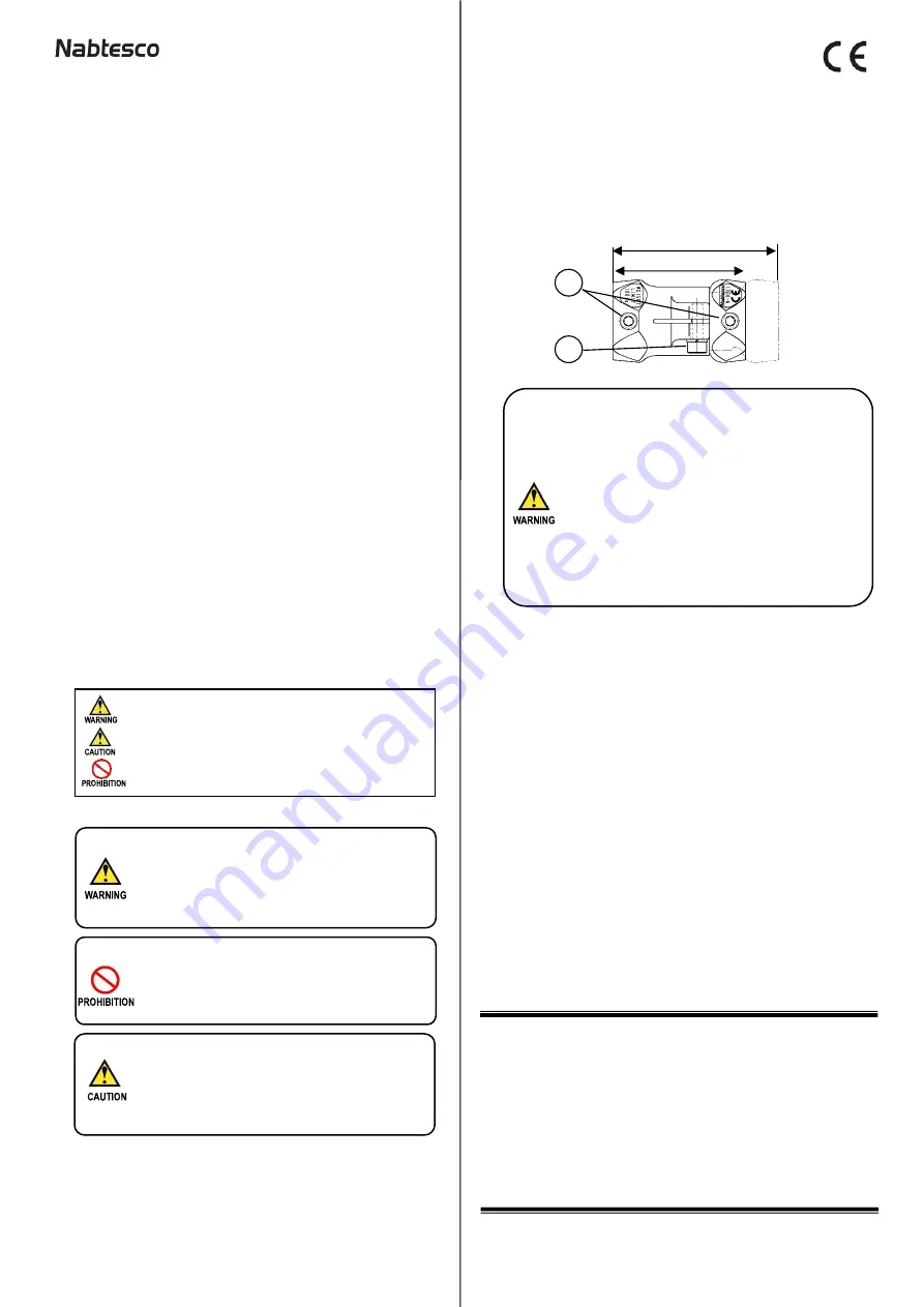 Nabtesco N-D231 Instruction Manual Download Page 1