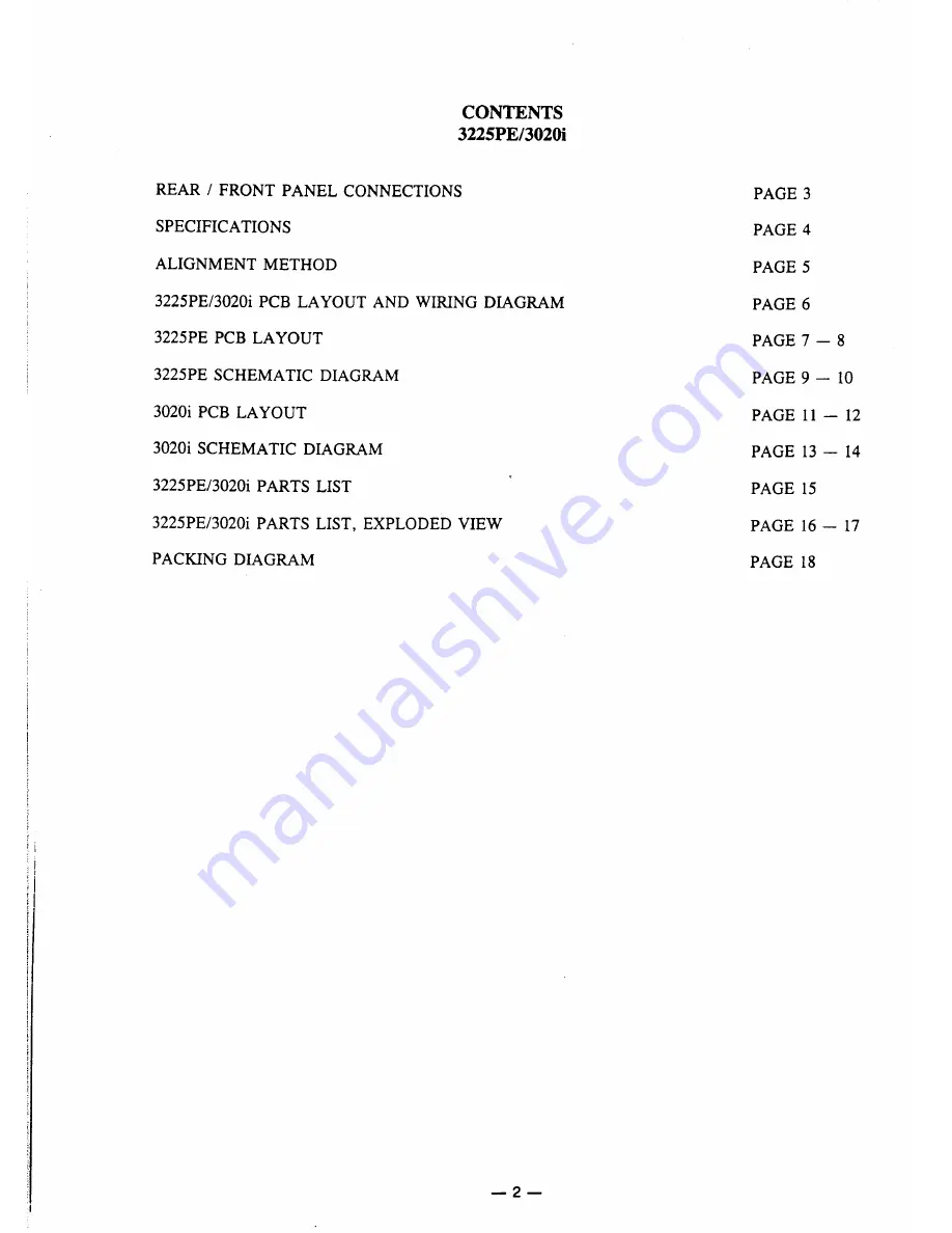 NAD 3225PE Service Manual Download Page 2