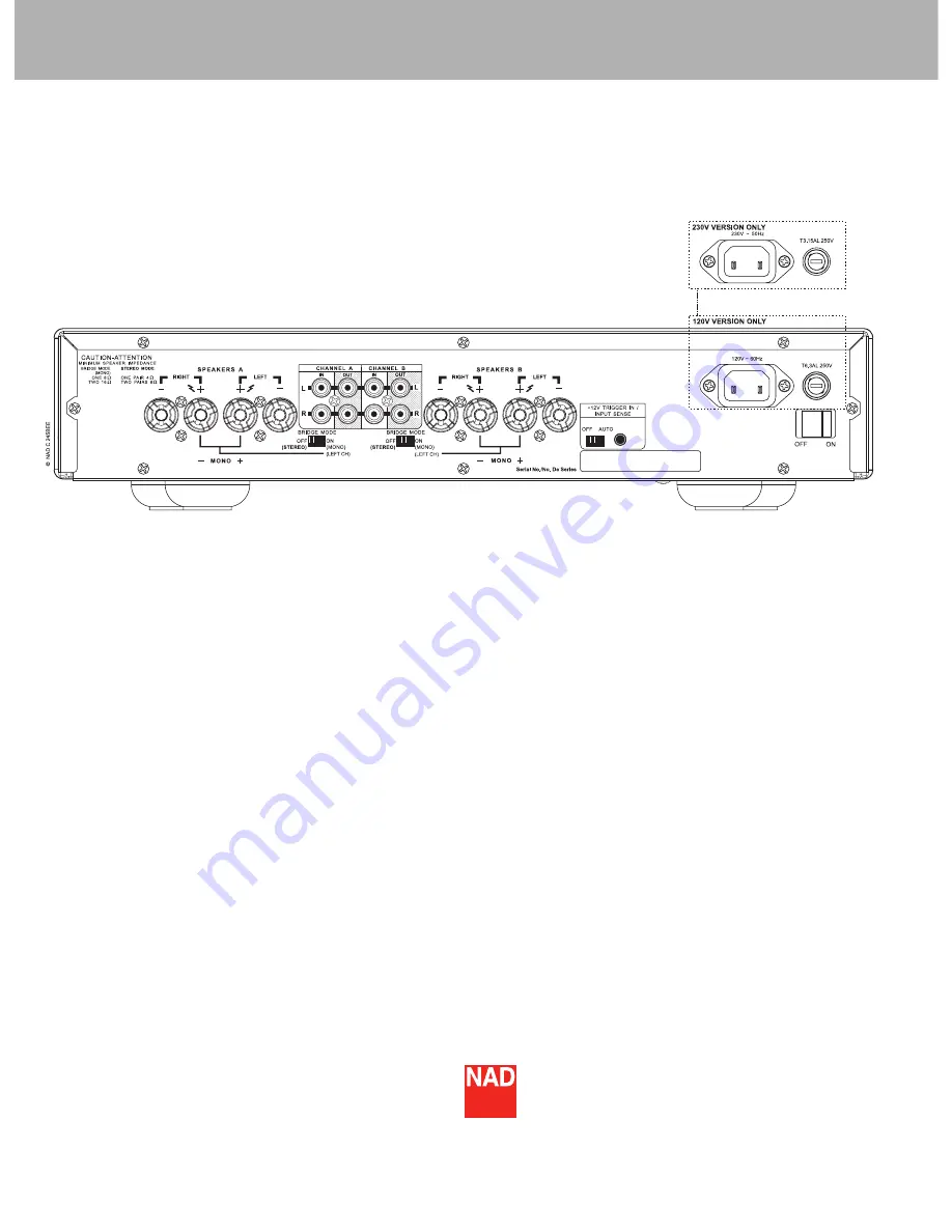 NAD C 245BEE Specifications Download Page 3