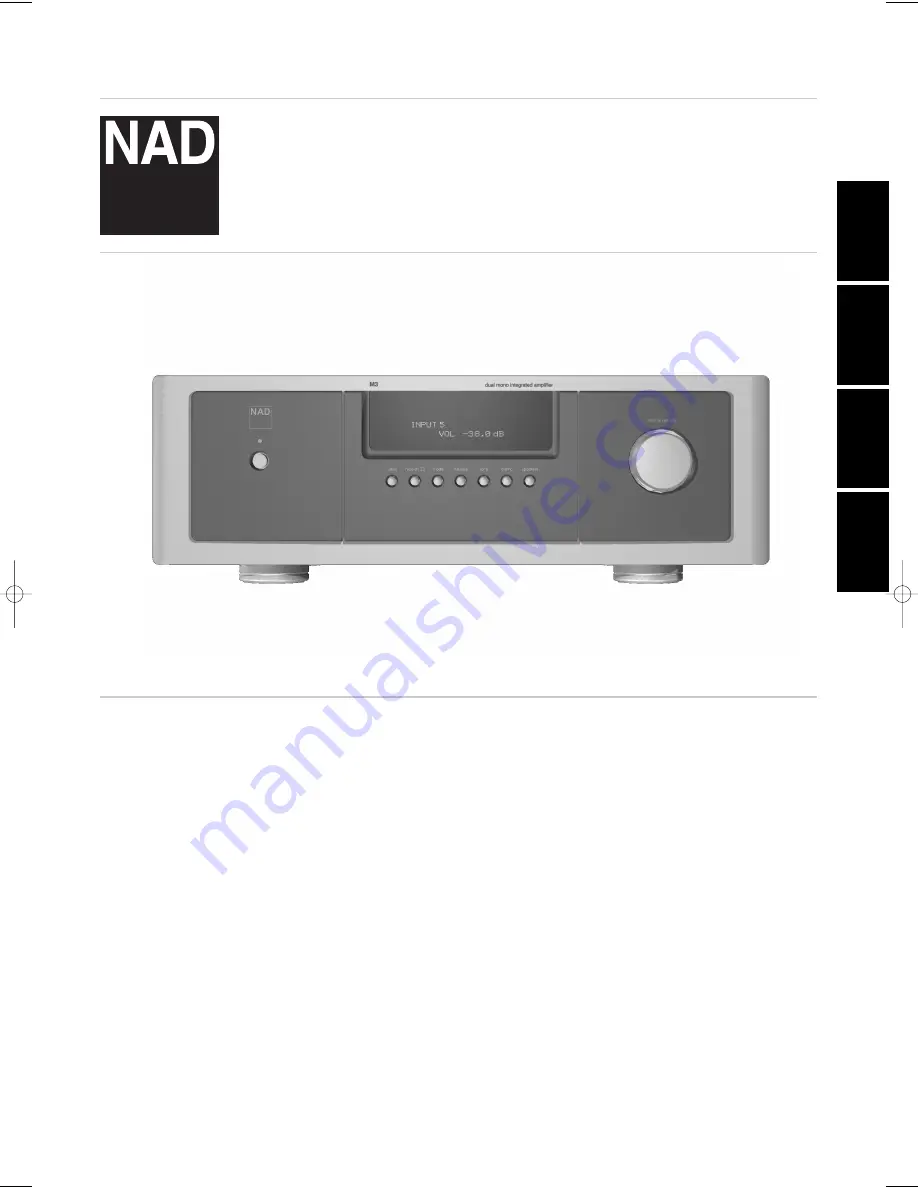 NAD M3 -  2 Owner'S Manual Download Page 1