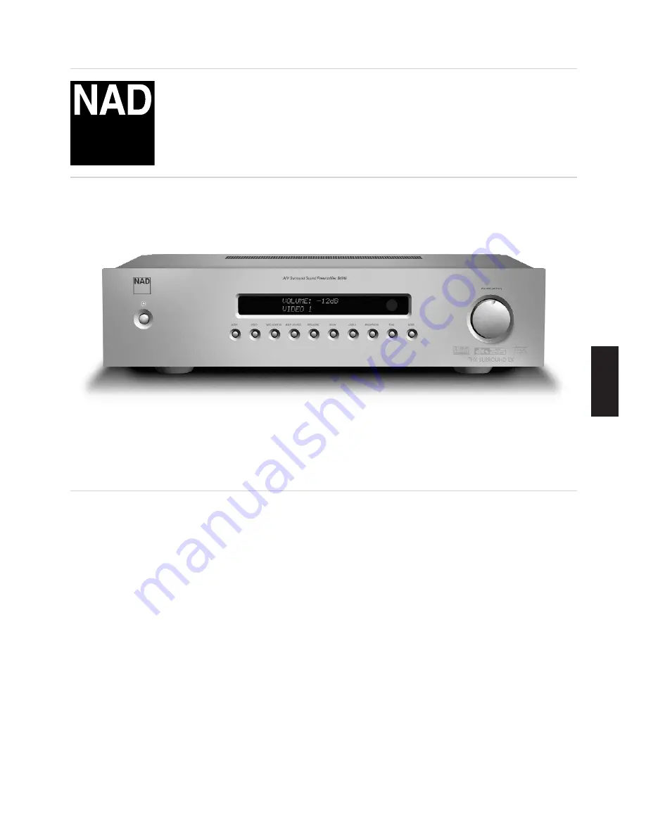 NAD S170iAV Owner'S Manual Download Page 123