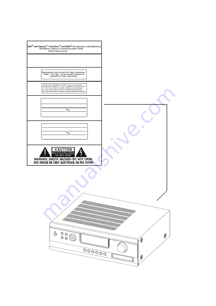 NAD T 175 Service Manual Download Page 2