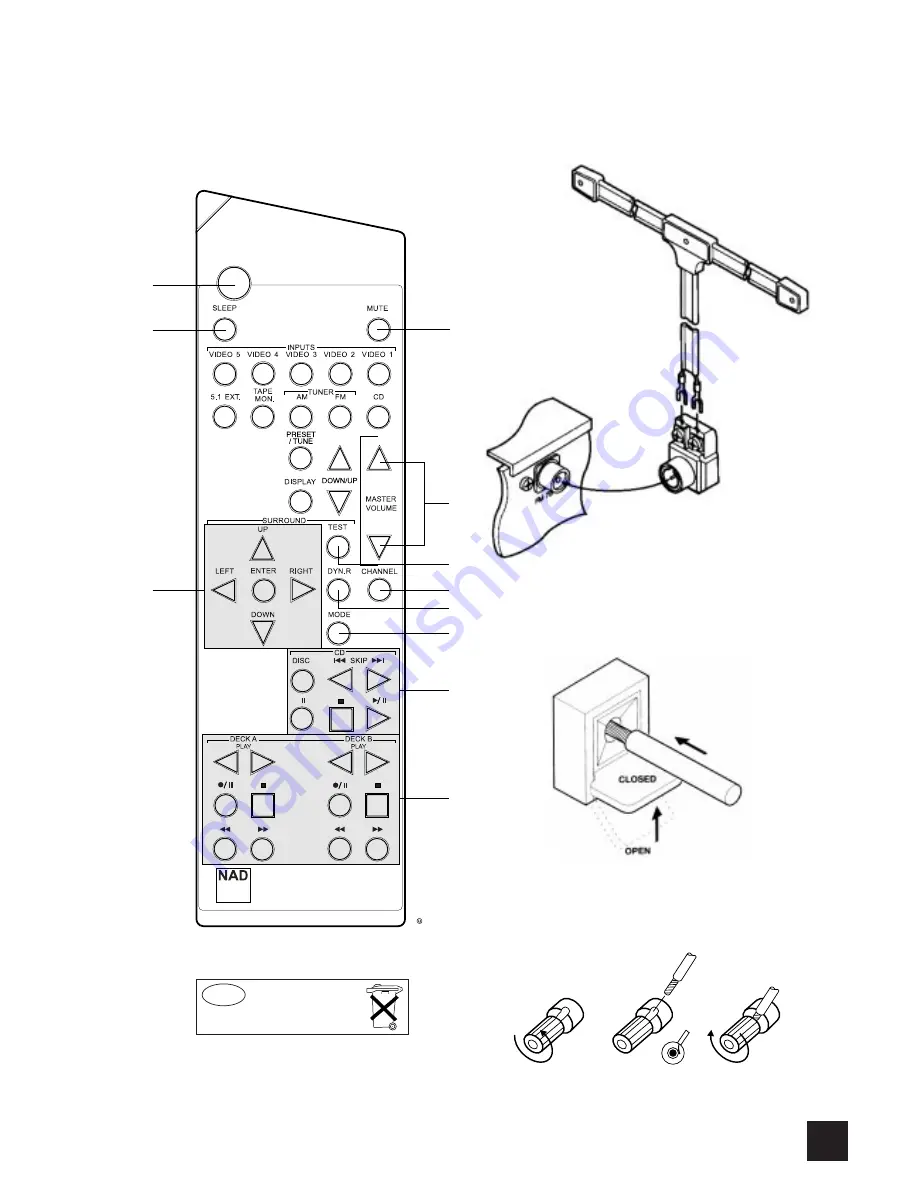 NAD T 751751 Owner'S Manual Download Page 5