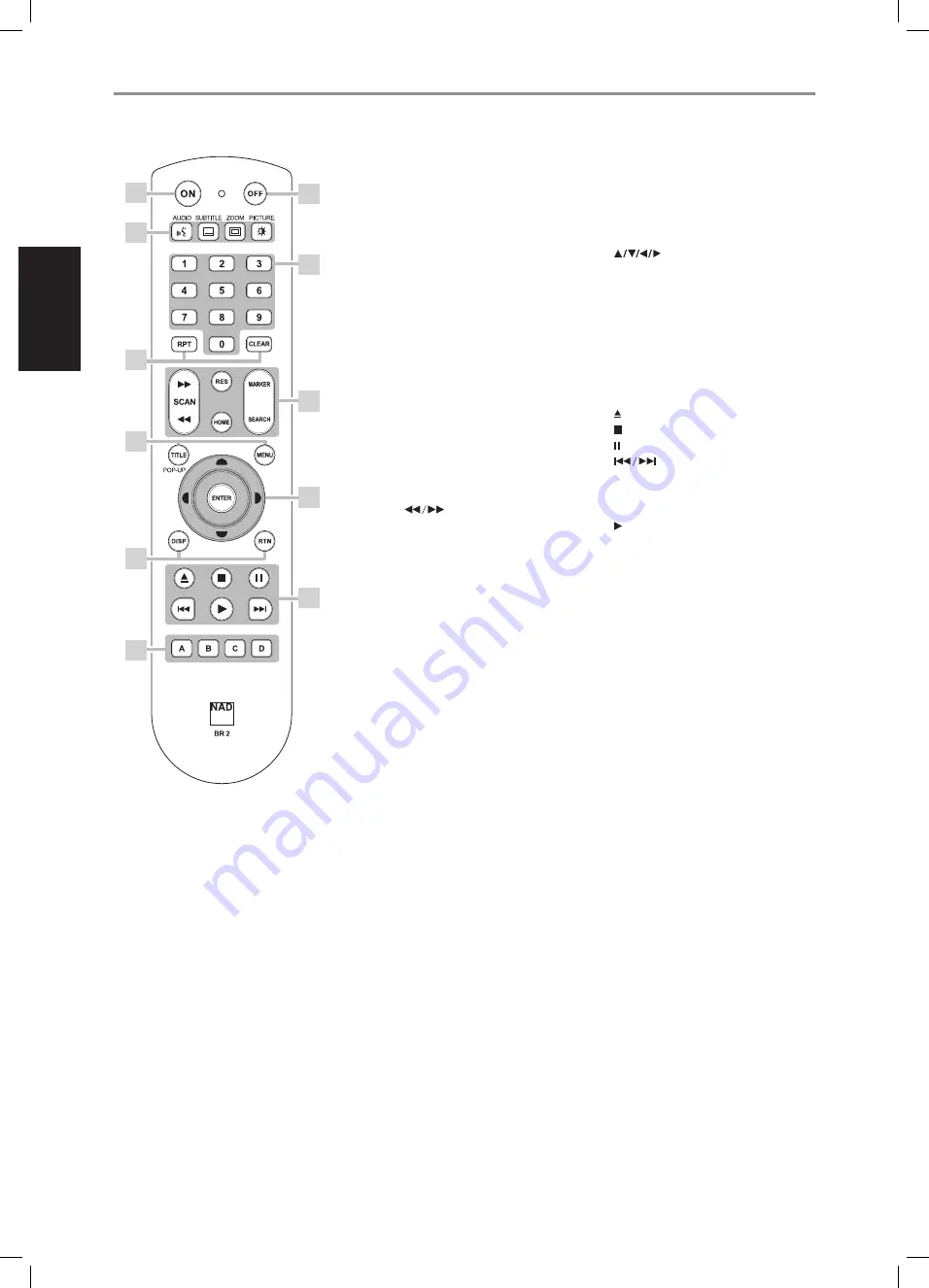 NAD T557C Скачать руководство пользователя страница 36