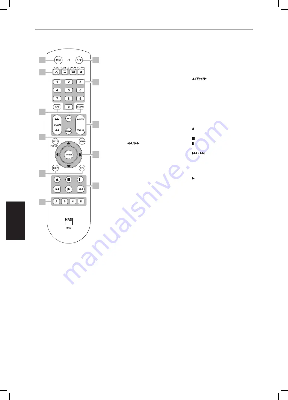 NAD T557C Owner'S Manual Download Page 114