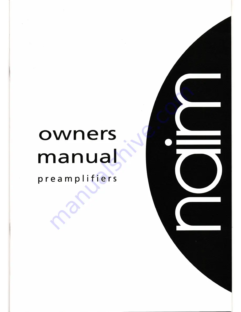 NAIM nac 52 Owner'S Manual Download Page 1