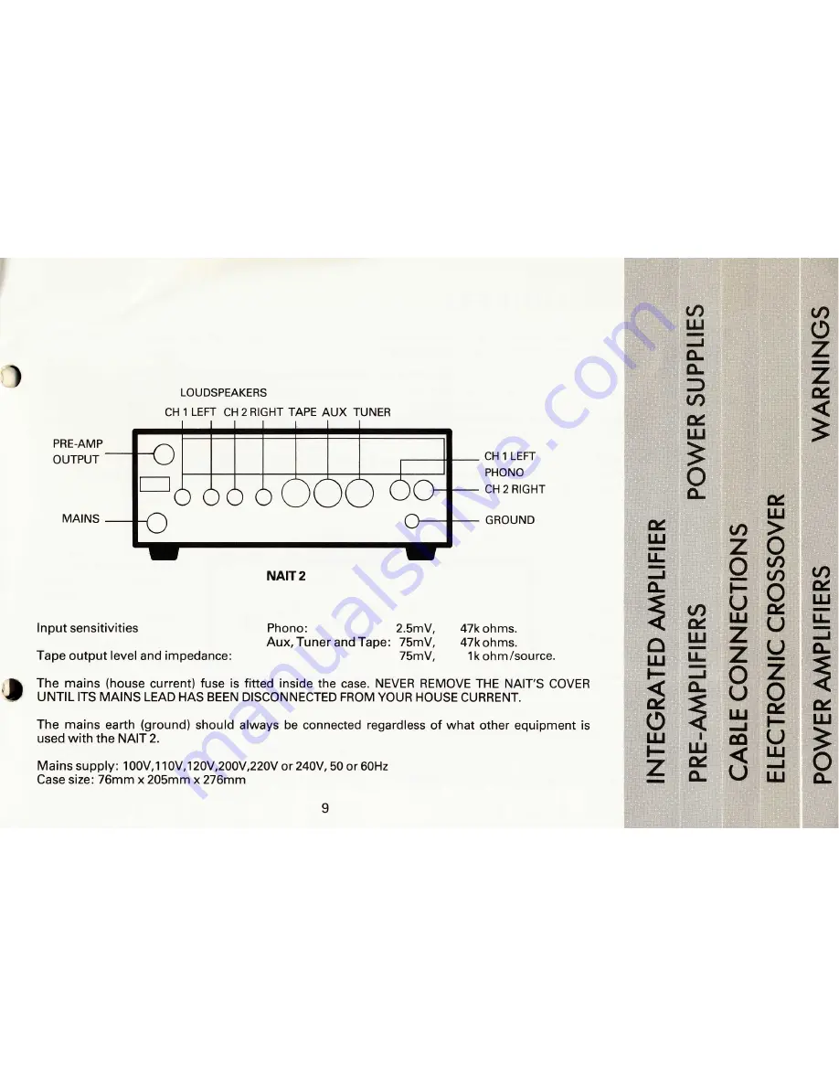 NAIM NAC 62 Installation Instructions Manual Download Page 10