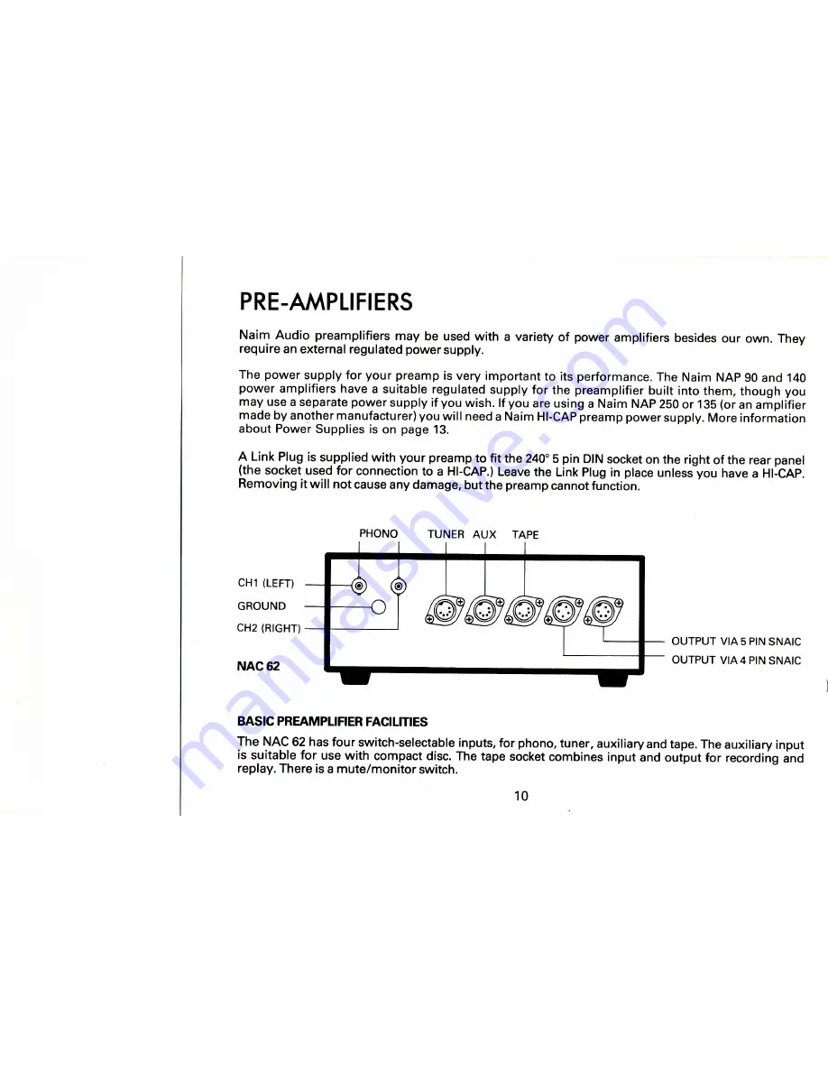 NAIM NAC 62 Installation Instructions Manual Download Page 11