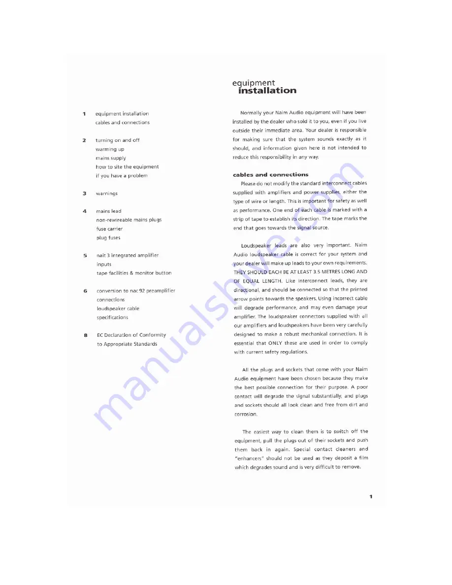 NAIM NAIT3 Owner'S Manual Download Page 2