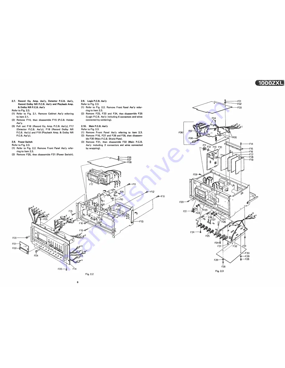 Nakamichi 1000ZXL Service Manual Download Page 7