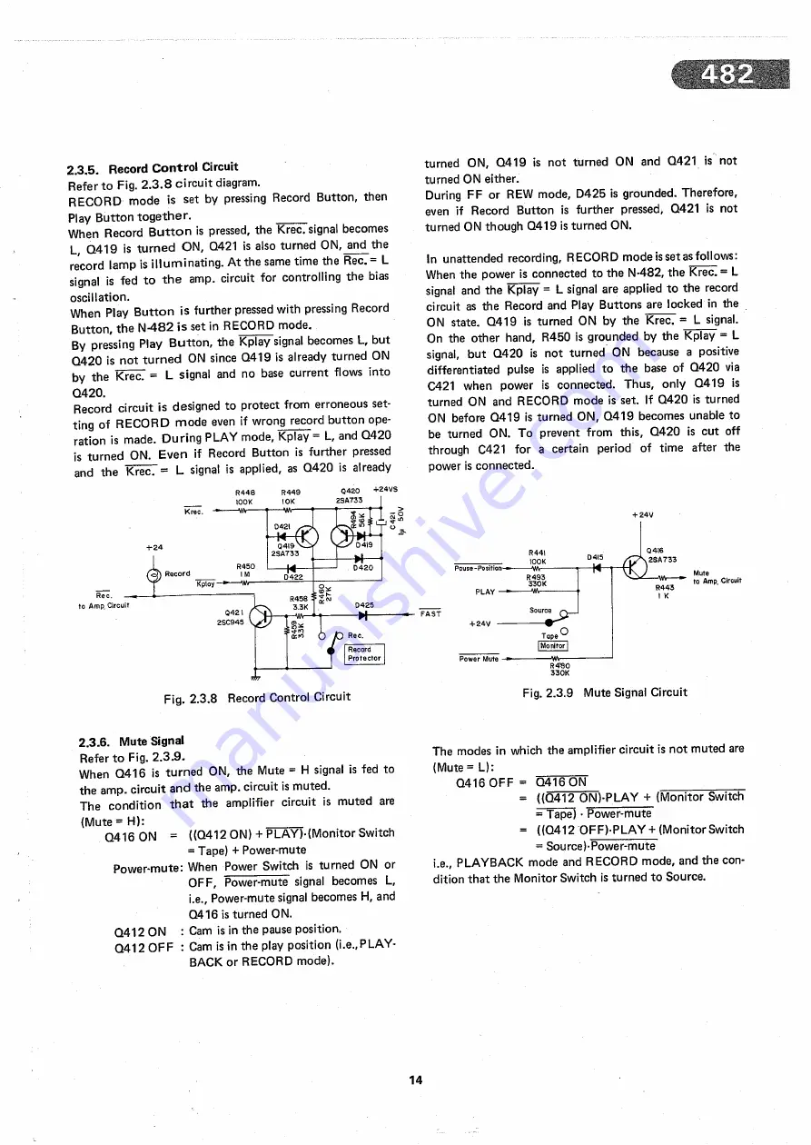 Nakamichi 482 Service Manual Download Page 15