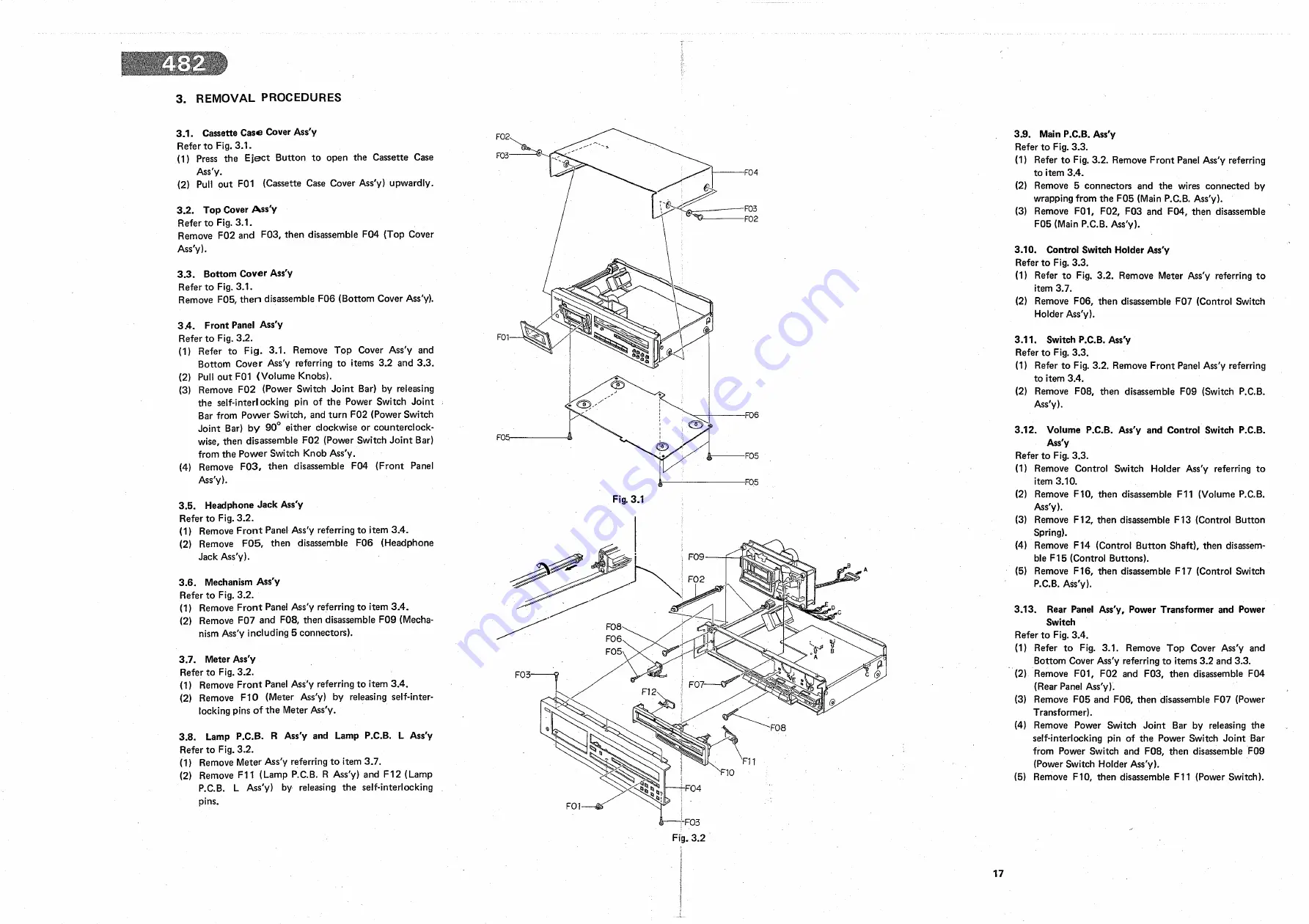 Nakamichi 482 Service Manual Download Page 18