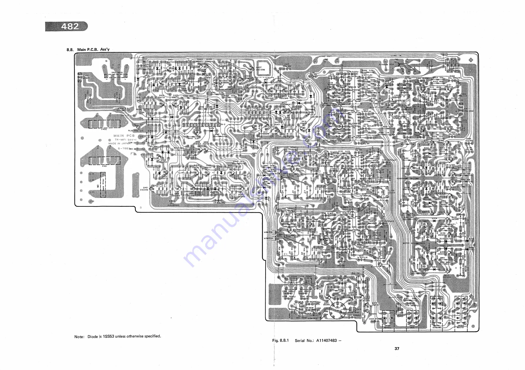 Nakamichi 482 Service Manual Download Page 38