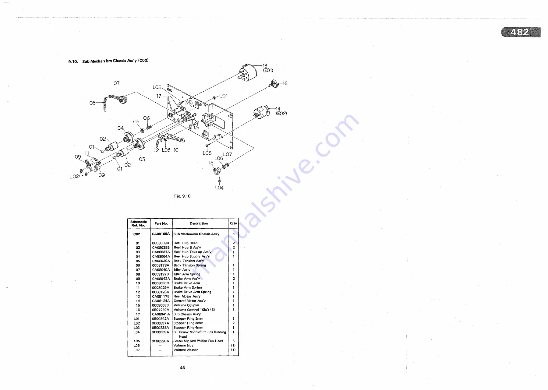 Nakamichi 482 Service Manual Download Page 49