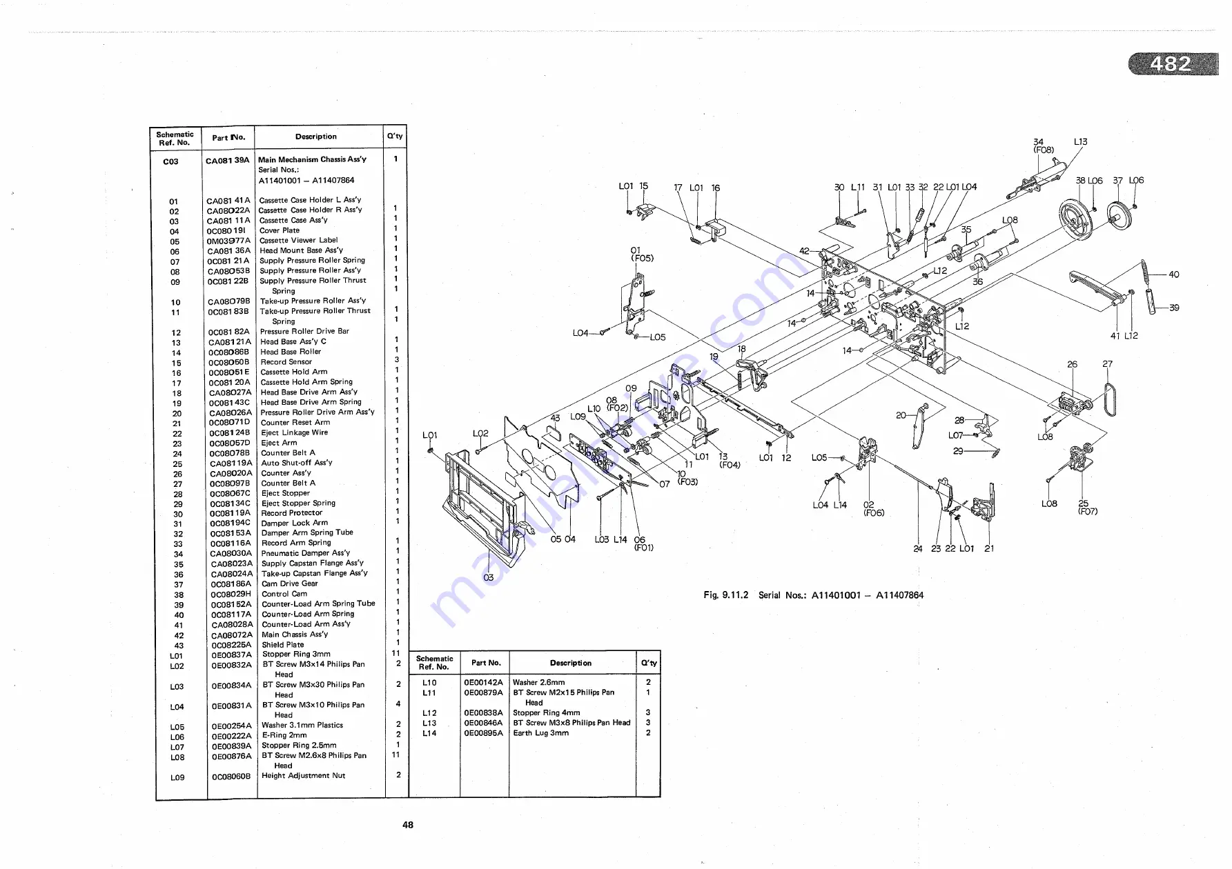 Nakamichi 482 Service Manual Download Page 51