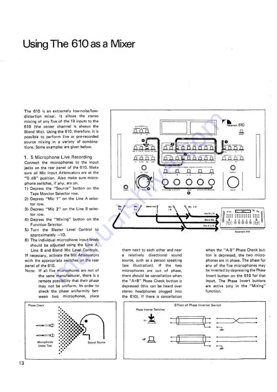 Nakamichi 610 Operating Instructions Manual Download Page 16