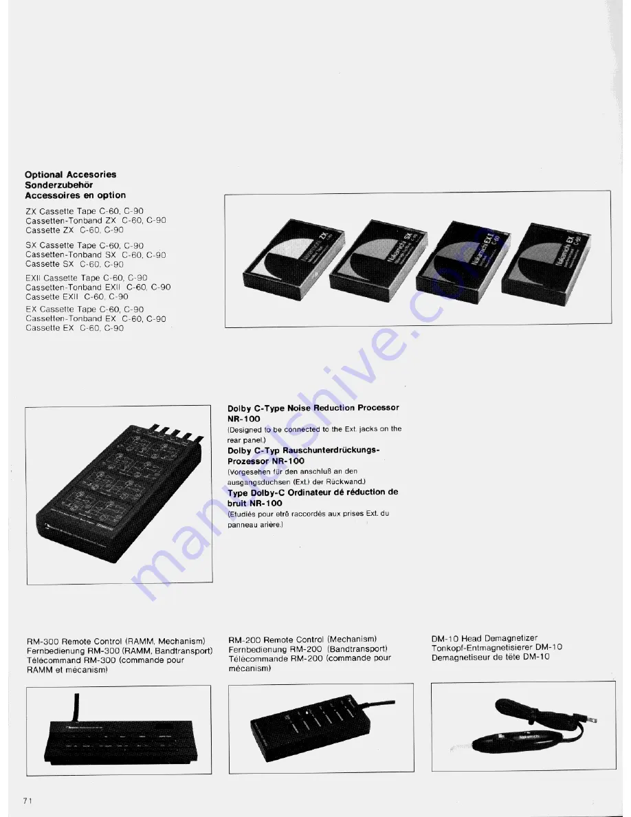 Nakamichi 700ZXL Owner'S Manual Download Page 76