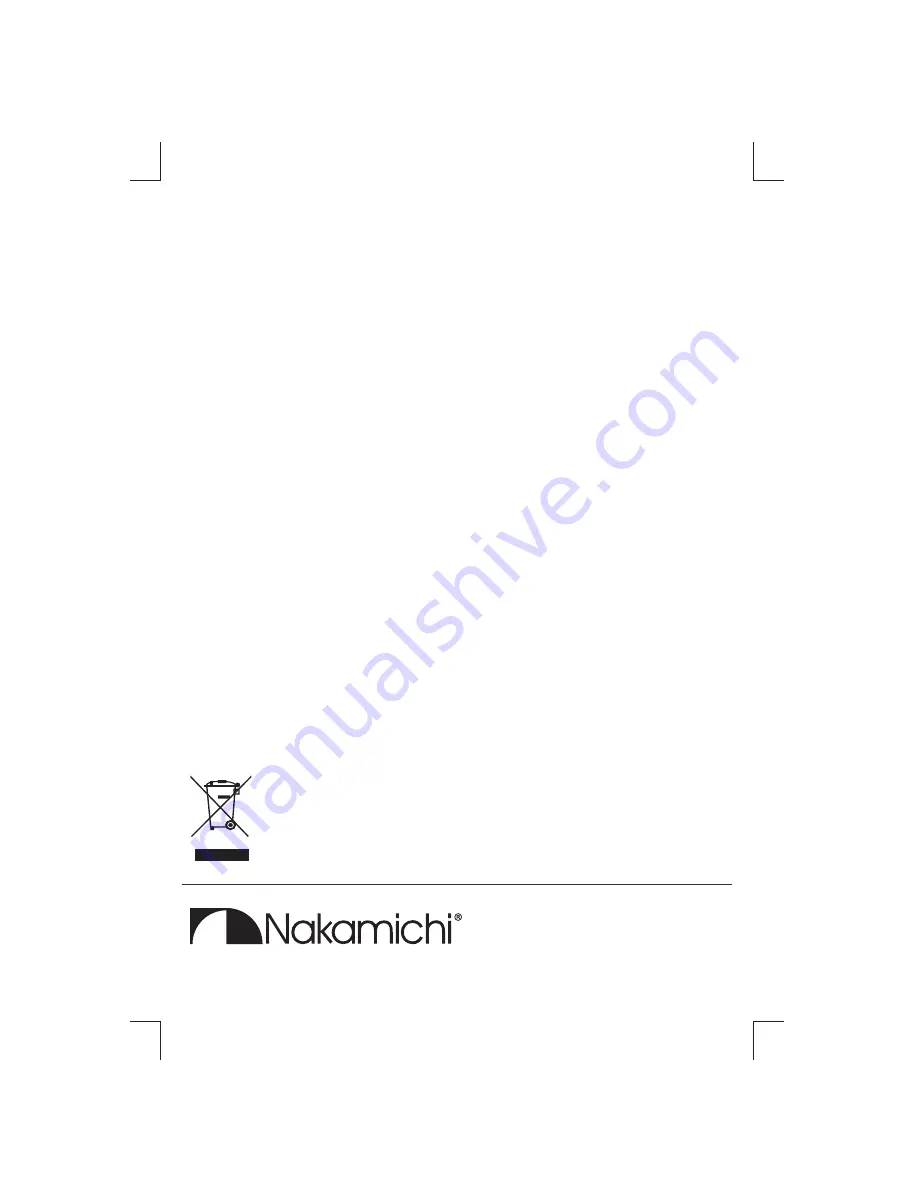 Nakamichi NA100R Instruction Manual Download Page 12