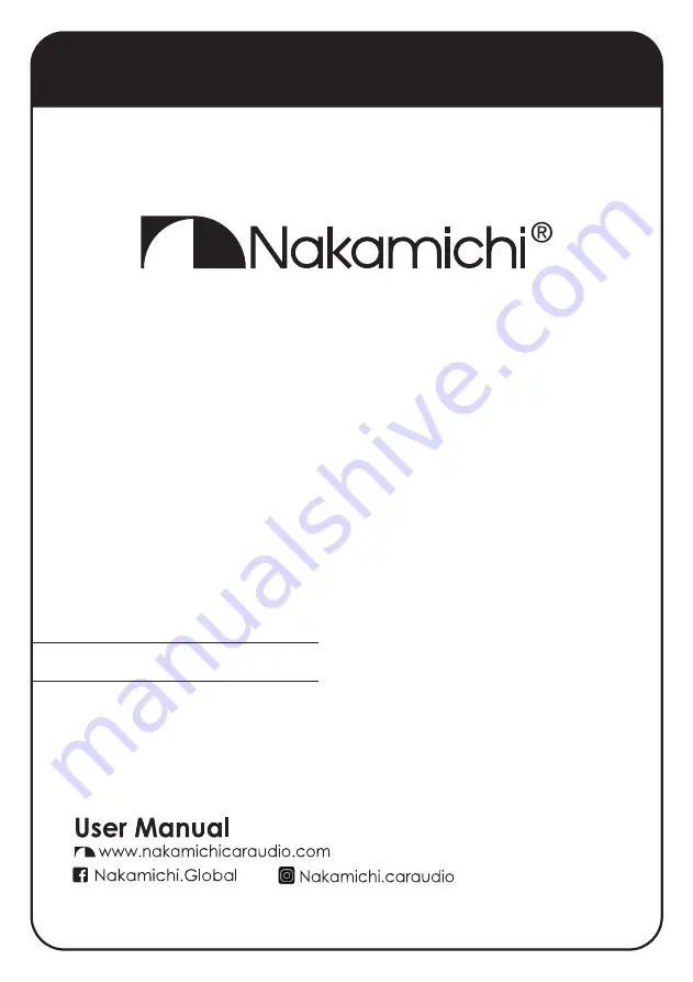 Nakamichi NHM-090M User Manual Download Page 1