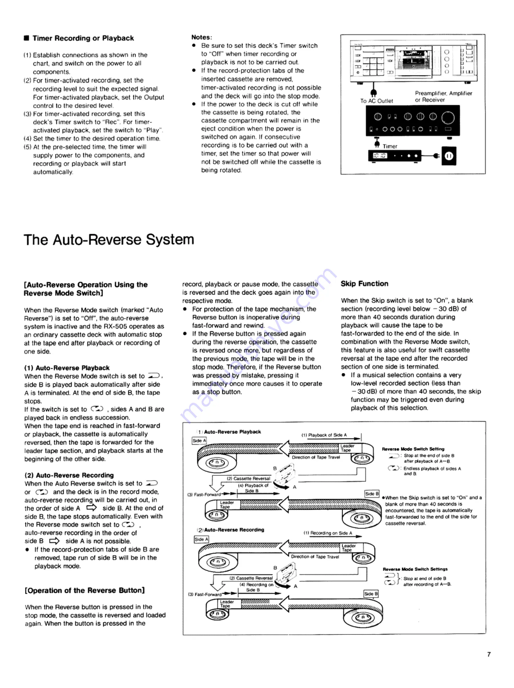 Nakamichi RX-505 Owner'S Manual Download Page 8