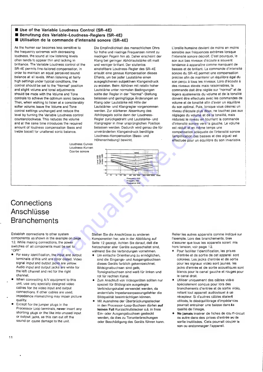 Nakamichi SR-4E Owner'S Manual Download Page 11