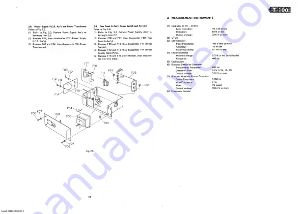 Nakamichi T-100 Service Manual Download Page 11