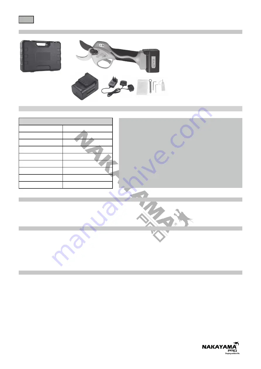 Nakayama EC1350 Manual Download Page 14